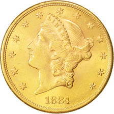 Stati Uniti, Liberty Head, $20, Double Eagle, 1884, U.S. Mint, San Francisco