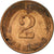 Coin, GERMANY - FEDERAL REPUBLIC, 2 Pfennig, 1975, Munich, EF(40-45), Copper