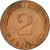 Moneda, ALEMANIA - REPÚBLICA FEDERAL, 2 Pfennig, 1979, Stuttgart, MBC+, Cobre
