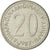 Moneta, Jugosławia, 20 Dinara, 1987, AU(55-58), Miedź-Nikiel-Cynk, KM:112