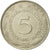 Moneta, Jugosławia, 5 Dinara, 1981, EF(40-45), Miedź-Nikiel-Cynk, KM:58