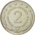 Moneta, Jugosławia, 2 Dinara, 1978, AU(50-53), Miedź-Nikiel-Cynk, KM:57