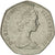 Moneda, Gran Bretaña, Elizabeth II, 50 New Pence, 1977, MBC, Cobre - níquel