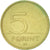 Moneta, Węgry, 5 Forint, 1997, Budapest, AU(55-58), Mosiądz niklowy, KM:694