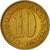 Moneta, Jugosławia, 10 Para, 1977, AU(55-58), Mosiądz, KM:44