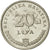 Moneta, Chorwacja, 20 Lipa, 1995, AU(55-58), Nickel platerowany stalą, KM:18