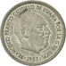 Coin, Spain, Caudillo and regent, 5 Pesetas, 1973, AU(50-53), Copper-nickel