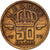 Monnaie, Belgique, Baudouin I, 50 Centimes, 1970, TTB, Bronze, KM:149.1