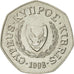 Moneta, Cipro, 50 Cents, 1998, SPL-, Rame-nichel, KM:66