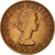 Moneta, Gran Bretagna, Elizabeth II, 1/2 Penny, 1966, BB, Bronzo, KM:896