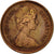 Moneta, Wielka Brytania, Elizabeth II, 1/2 New Penny, 1974, EF(40-45), Bronze