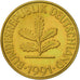 Moneta, GERMANIA - REPUBBLICA FEDERALE, 10 Pfennig, 1991, Stuttgart, BB, Acciaio