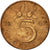 Coin, Netherlands, Juliana, 5 Cents, 1967, EF(40-45), Bronze, KM:181