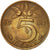 Monnaie, Pays-Bas, Juliana, 5 Cents, 1960, TTB, Bronze, KM:181