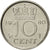 Coin, Netherlands, Juliana, 10 Cents, 1980, AU(55-58), Nickel, KM:182