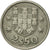 Moneta, Portugal, 2-1/2 Escudos, 1973, AU(50-53), Miedź-Nikiel, KM:590