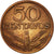 Moneda, Portugal, 50 Centavos, 1975, MBC, Bronce, KM:596