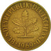 Moneta, Niemcy - RFN, 10 Pfennig, 1969, Karlsruhe, AU(50-53), Mosiądz powlekany