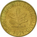 Moneta, Niemcy - RFN, 10 Pfennig, 1971, Munich, EF(40-45), Mosiądz powlekany