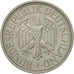 Moneta, Niemcy - RFN, Mark, 1977, Stuttgart, AU(50-53), Miedź-Nikiel, KM:110