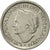 Coin, Netherlands, Wilhelmina I, 25 Cents, 1948, AU(55-58), Nickel, KM:178