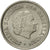 Coin, Netherlands, Juliana, 25 Cents, 1956, AU(55-58), Nickel, KM:183