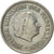 Coin, Netherlands, Juliana, 25 Cents, 1950, AU(55-58), Nickel, KM:183