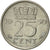 Coin, Netherlands, Juliana, 25 Cents, 1950, AU(55-58), Nickel, KM:183