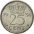 Coin, Netherlands, Juliana, 25 Cents, 1954, AU(55-58), Nickel, KM:183