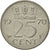 Coin, Netherlands, Juliana, 25 Cents, 1970, AU(55-58), Nickel, KM:183