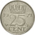 Coin, Netherlands, Juliana, 25 Cents, 1971, AU(55-58), Nickel, KM:183