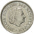 Coin, Netherlands, Juliana, 25 Cents, 1969, AU(55-58), Nickel, KM:183