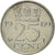 Coin, Netherlands, Juliana, 25 Cents, 1969, AU(55-58), Nickel, KM:183