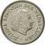 Coin, Netherlands, Juliana, 25 Cents, 1968, AU(55-58), Nickel, KM:183