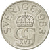 Munten, Zweden, Carl XVI Gustaf, 5 Kronor, 1983, ZF+, Copper-nickel, KM:853