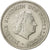 Coin, Netherlands, Juliana, 25 Cents, 1961, AU(55-58), Nickel, KM:183