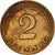Munten, Federale Duitse Republiek, 2 Pfennig, 1965, Stuttgart, PR, Bronze