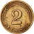 Coin, GERMANY - FEDERAL REPUBLIC, 2 Pfennig, 1950, Hambourg, AU(55-58), Bronze