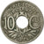 Moneta, Francja, Lindauer, 10 Centimes, 1924, Poissy, EF(40-45), Miedź-Nikiel