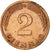 Munten, Federale Duitse Republiek, 2 Pfennig, 1974, Munich, PR, Copper Plated