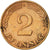 Moneta, Niemcy - RFN, 2 Pfennig, 1964, Karlsruhe, AU(50-53), Bronze, KM:106
