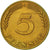 Munten, Federale Duitse Republiek, 5 Pfennig, 1970, Karlsruhe, ZF+, Brass Clad