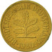 Monnaie, République fédérale allemande, 5 Pfennig, 1980, Munich, SUP, Brass