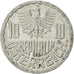 Moneda, Austria, 10 Groschen, 1983, Vienna, EBC, Aluminio, KM:2878
