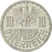 Moneda, Austria, 10 Groschen, 1985, Vienna, EBC, Aluminio, KM:2878