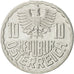 Moneda, Austria, 10 Groschen, 1988, Vienna, EBC, Aluminio, KM:2878
