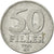Coin, Hungary, 50 Fillér, 1985, Budapest, AU(55-58), Aluminum, KM:574