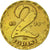 Coin, Hungary, 2 Forint, 1971, Budapest, VF(30-35), Brass, KM:591