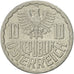 Moneda, Austria, 10 Groschen, 1991, Vienna, EBC, Aluminio, KM:2878