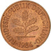 Monnaie, République fédérale allemande, 2 Pfennig, 1984, Karlsruhe, TTB+